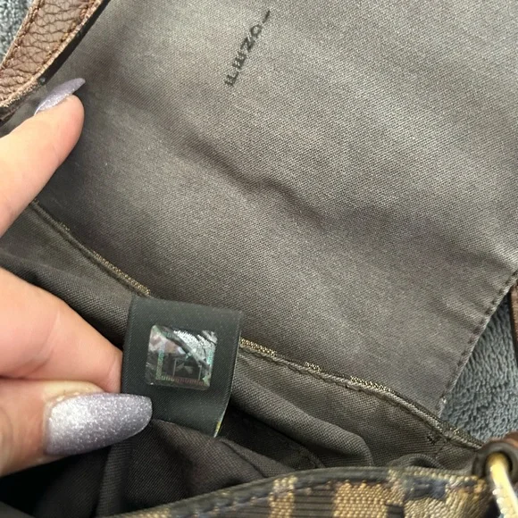 Fendi small zucca canvas artic crossbody brown fabric - Picture 12 of 12